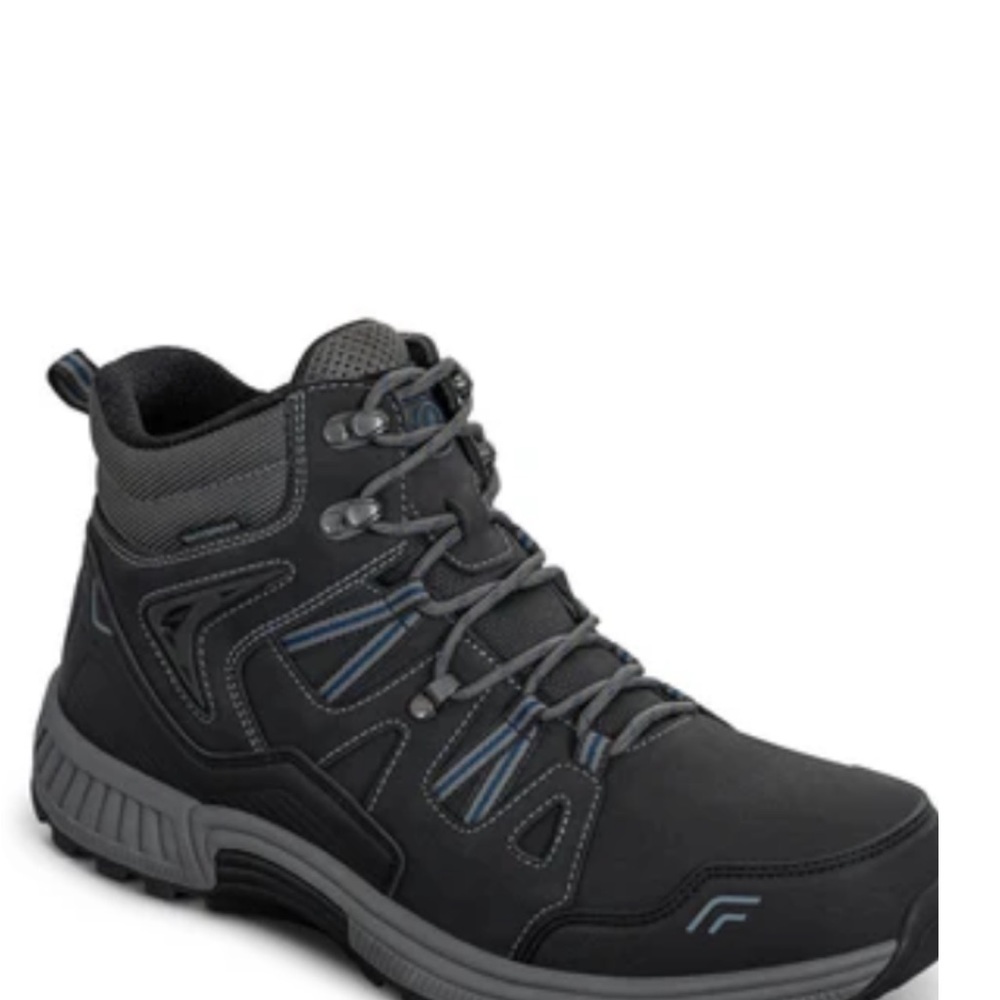 Men's Gray and Black Outdoor Boots